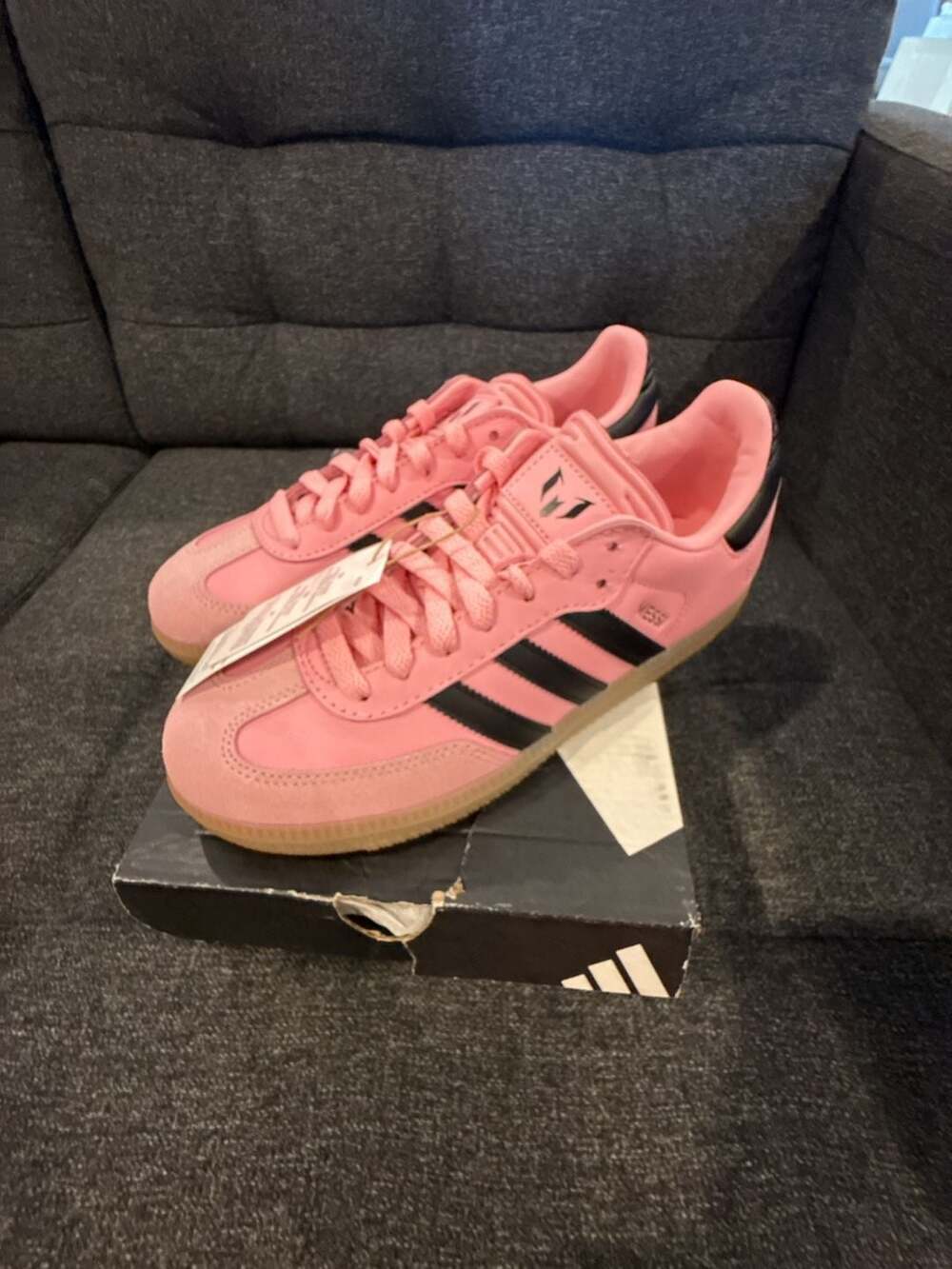 Adidas Samba Messi J Youth Size 5 Sneakers JR0424